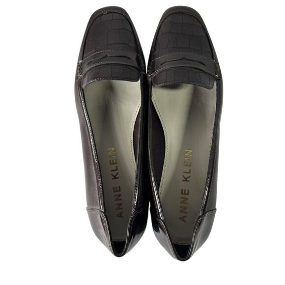 Anne Klein Women’s Loafers Iflex Brown Animal Print Flats Leather Size 11 Shoes - Picture 3 of 12